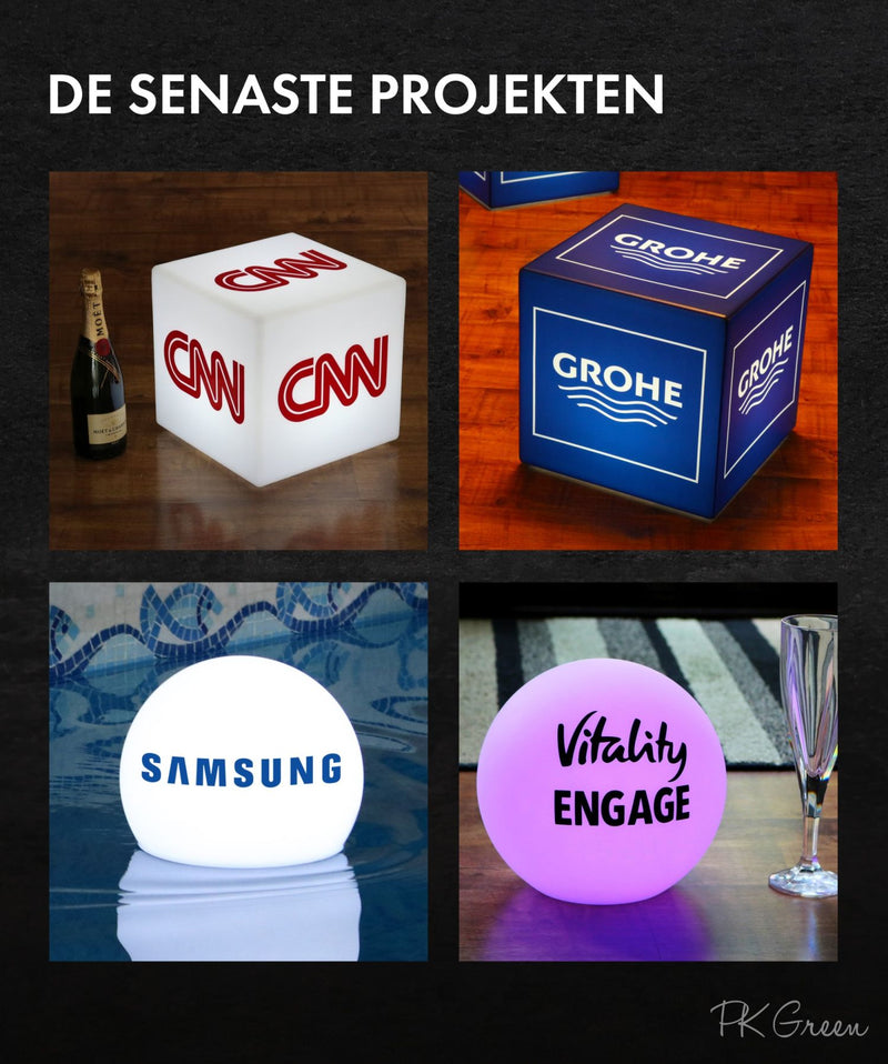 Skräddarsydd Stor LED Ishink, Personlig Vin Champagnekylare, Skyltljuslåda med Logotyp