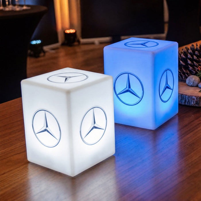 LED Bordscenterljus med Eget Tryck, Personlig Bakgrundsupplyst Ljuslåda med Logotyp