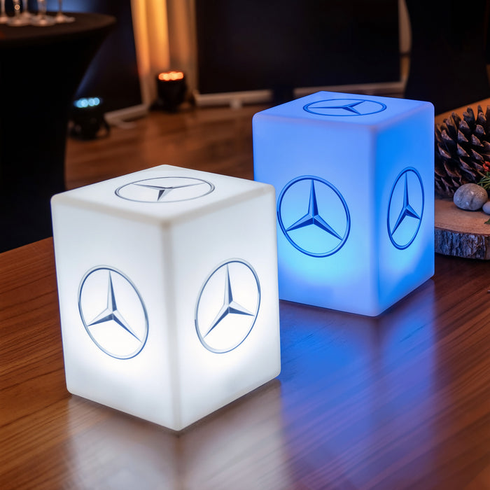 LED Bordscenterljus med Eget Tryck, Personlig Bakgrundsupplyst Ljuslåda med Logotyp