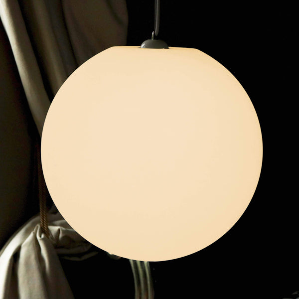 Stor taklampa, 40 cm hängande boll, varmvit E27 LED