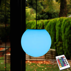 Taklampa LED med fjärrkontroll, modern RGB klotlampa, 25cm