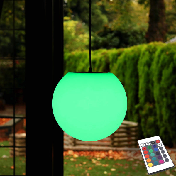 LED taklampa utomhus trädgård, uppladdningsbar, flerfärgad, 25cm