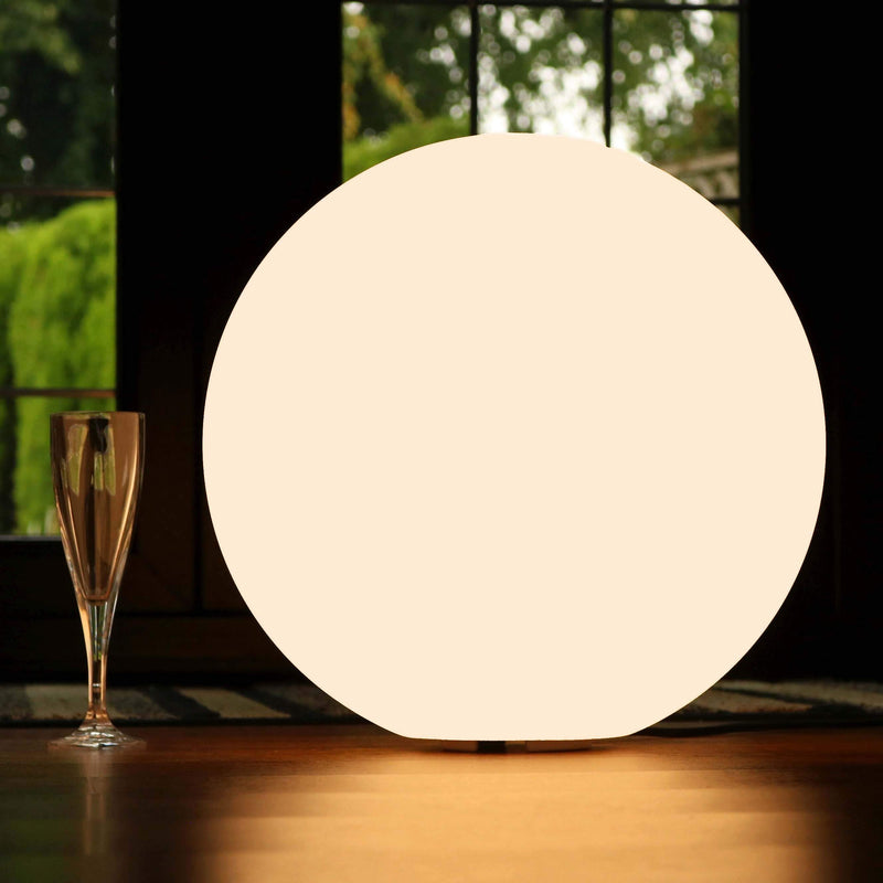 Golv klot LED vardagsrum, 40 cm kula, LED E27 varmvit