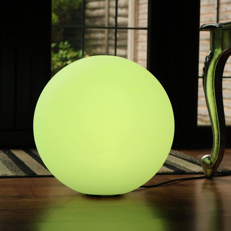 LED golvlampa boll, 40 cm, nätström, flerfärgad dimbar fristående ljus