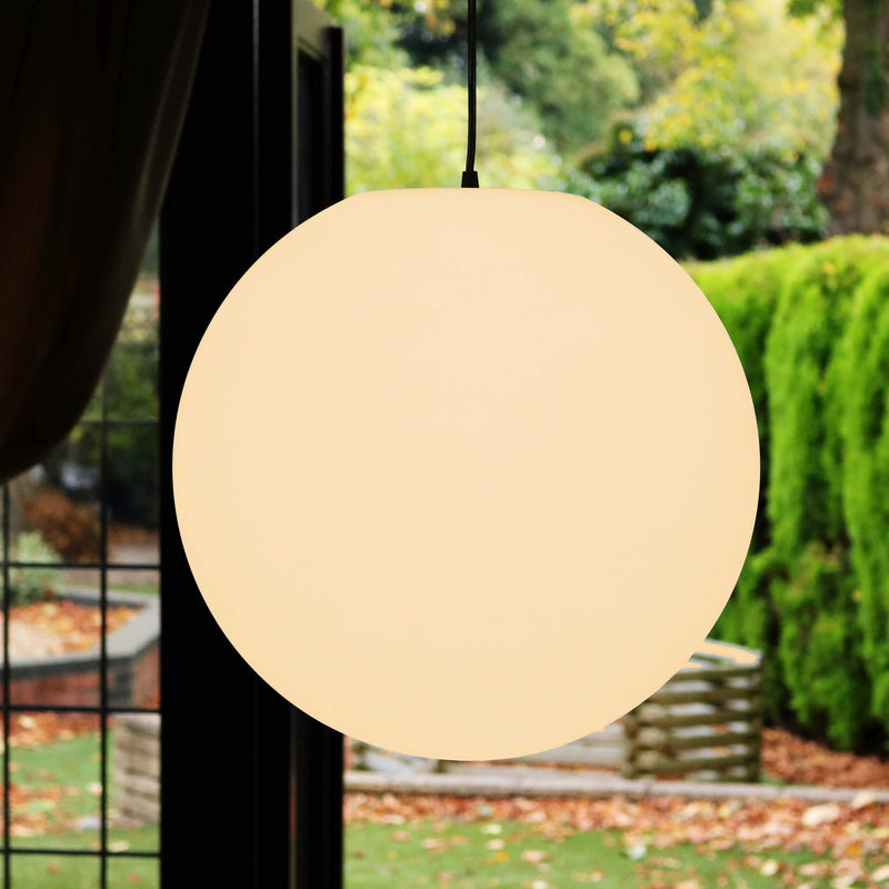 Stor LED Hänglampa, E27 Hängningslampa, Boll 50cm, Varmvitt Ljus