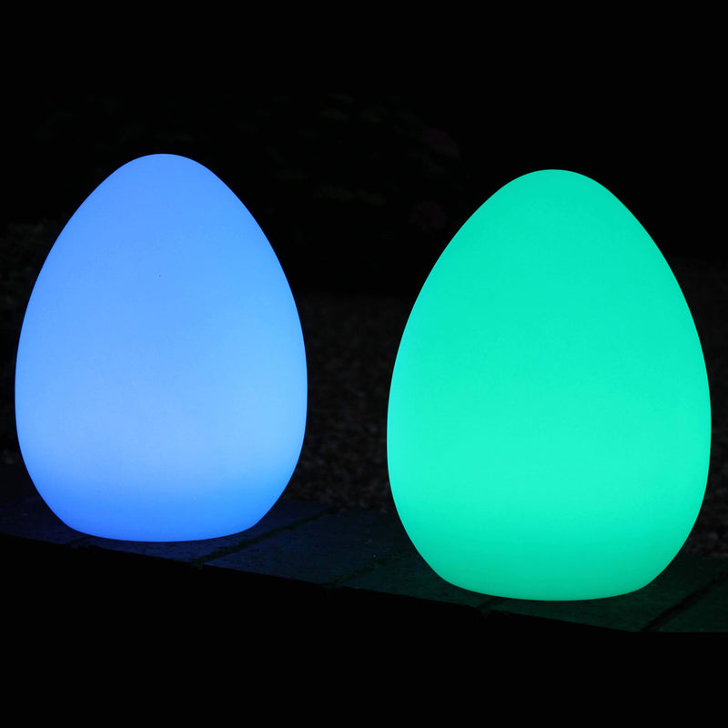 Dekorativ sladdlös RGB bordslampa, trädgårdslampa utomhus, 27cm