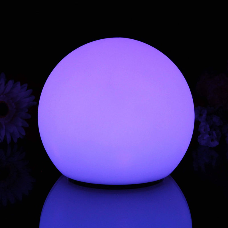 Rund sladdlös sänglampa flerfärgad LED ambient stämningsbelysning 20cm
