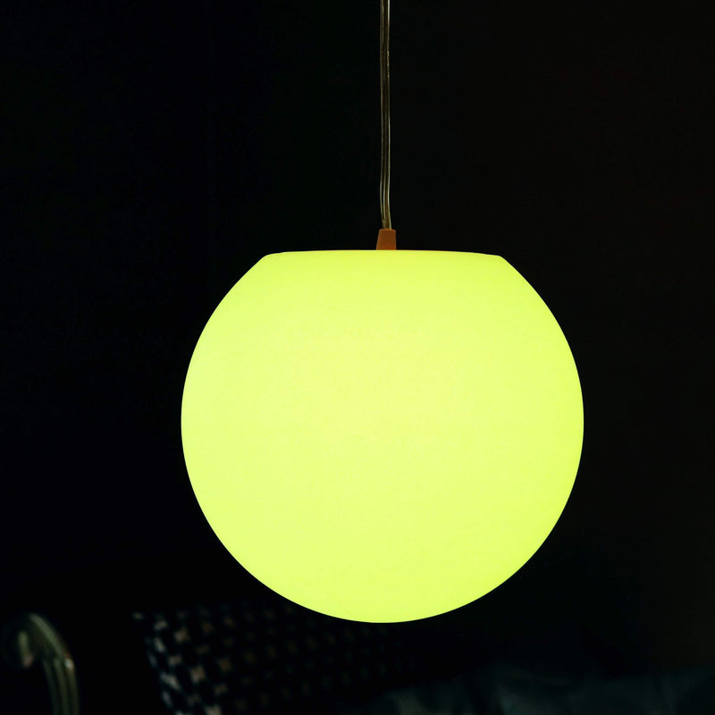 LED hängande lampa, 30cm sfär, flerfärgad RGB taklampa