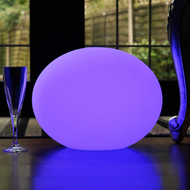 Dekorativ LED utomhus bordslampa, sladdlös, flerfärgad, 27cm