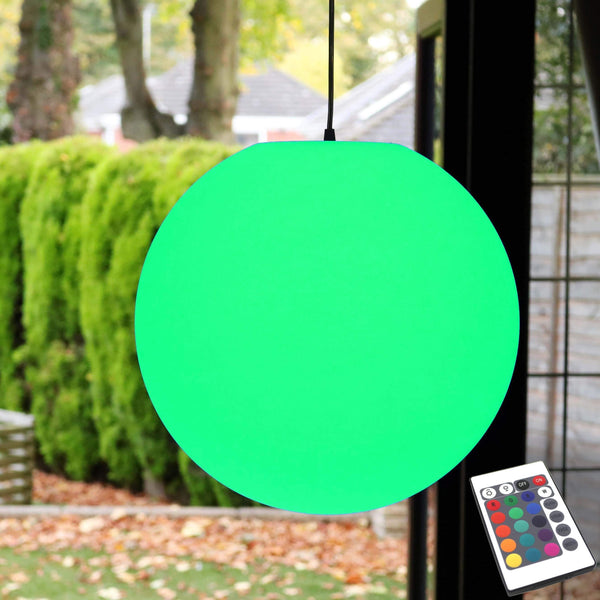 Utomhus uppladdningsbar taklampa, 40 cm, flerfärgad RGB LED