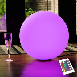 LED golvlampa boll, 40 cm, nätström, flerfärgad dimbar fristående ljus