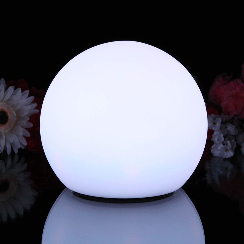 Rund sladdlös sänglampa flerfärgad LED ambient stämningsbelysning 20cm
