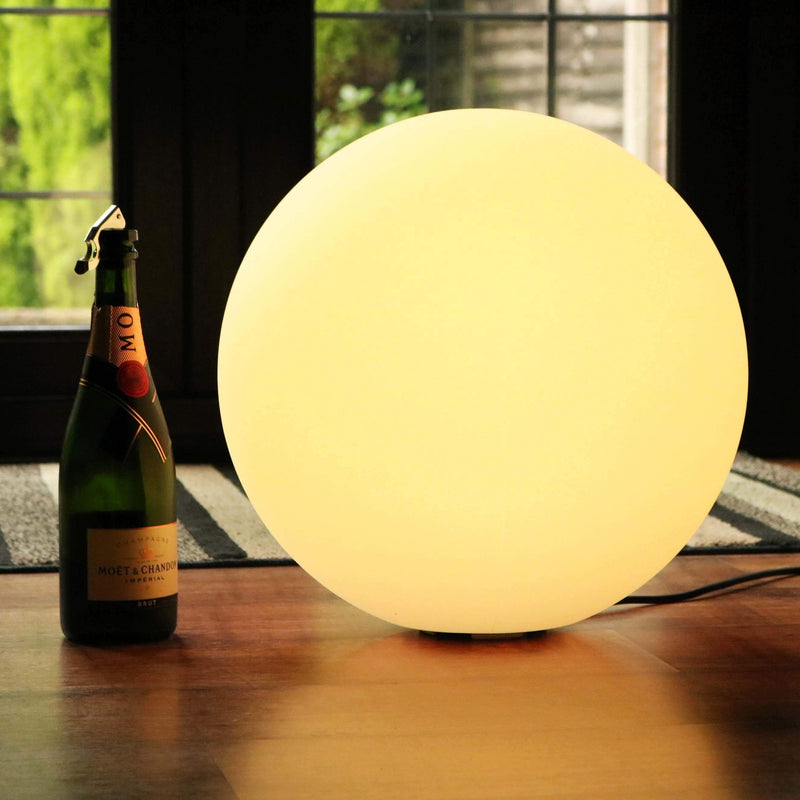 LED golvlampa boll, 40 cm, nätström, flerfärgad dimbar fristående ljus