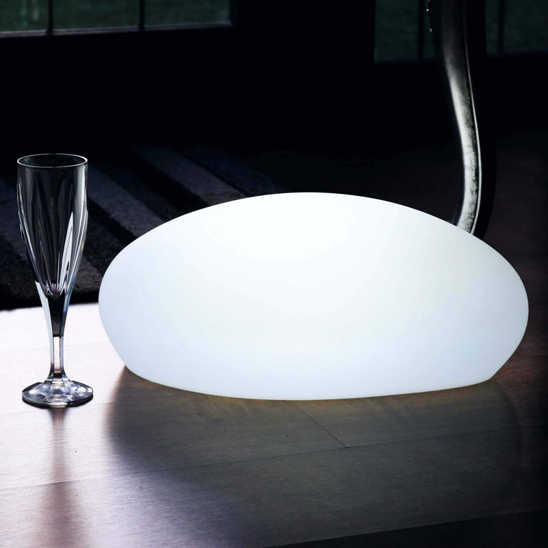 Designer LED Bordslampa, Trådlös Flerfärgad Humörlampa, Sten
