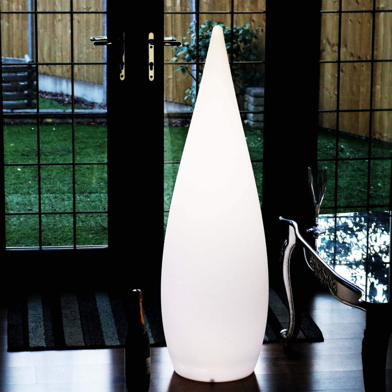 Stor Utomhus LED Golvlampa, Trådlös Flerfärgad Trädgårdslampa, 120cm