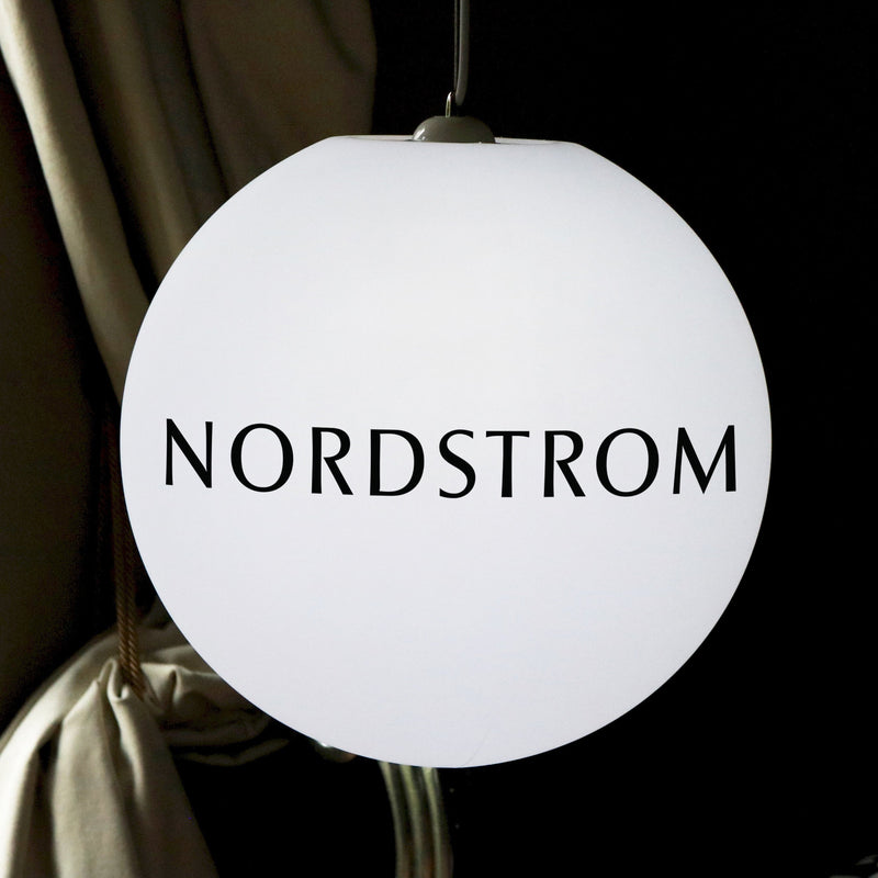 Personifierad LED Hängande Taklampa, Anpassad Logotyp E27 Hänglampa, 50cm Sfärformad