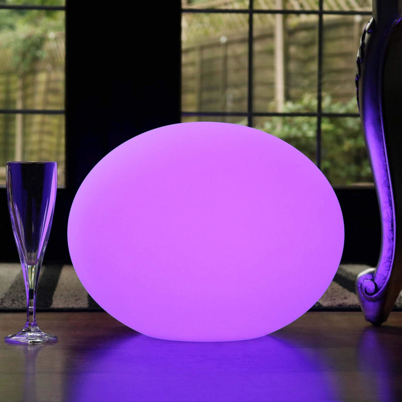 Dekorativ LED utomhus bordslampa, sladdlös, flerfärgad, 27cm