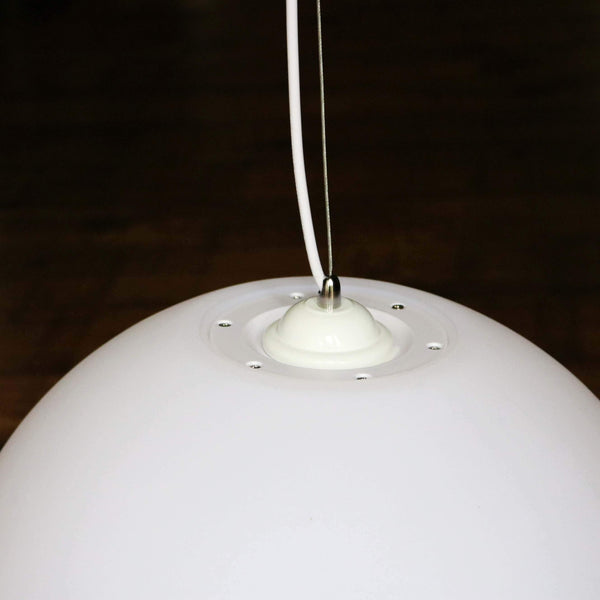 Stor Taklampa, Takhängningslampa, 50cm Glob, E27, Vit