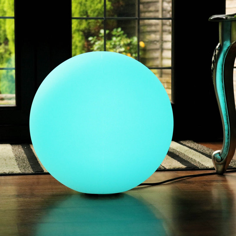 LED golvlampa boll, 40 cm, nätström, flerfärgad dimbar fristående ljus