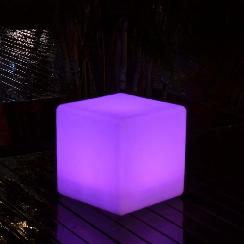 Utomhus LED kub 40, Lysande pall, vattentät trädgårdsgolvlampa