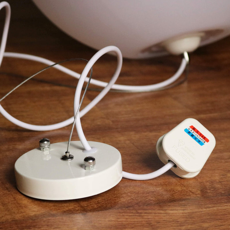 Stor LED Hänglampa, E27 Hängningslampa, Boll 50cm, Varmvitt Ljus