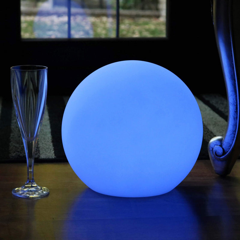 Laddningsbar bordslampa, dimbar LED-boll med fjärrkontroll, 25cm