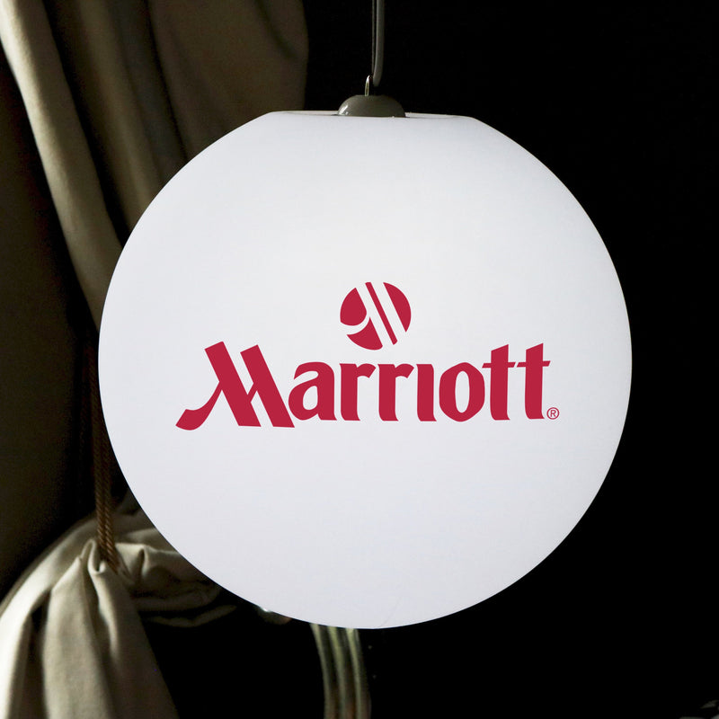 Personifierad LED Hängande Taklampa, Anpassad Logotyp E27 Hänglampa, 50cm Sfärformad