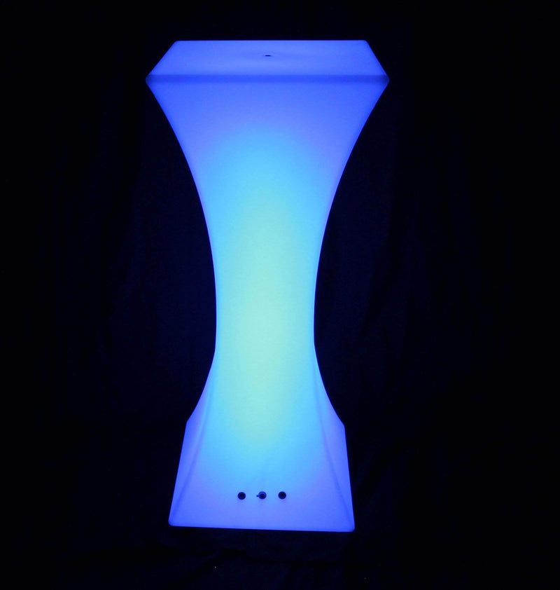 LED Cocktailbar Bordsmöbel, Sladdfri Flerfärgad Golvlampa, 110cm