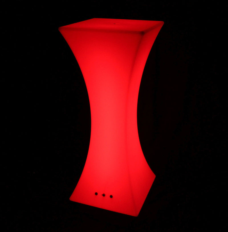 LED Cocktailbar Bordsmöbel, Sladdfri Flerfärgad Golvlampa, 110cm