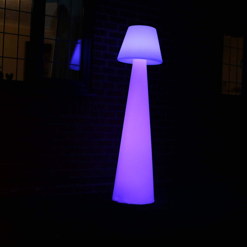 Stor Utomhus Golvlampa, Trådlös Flerfärgad Dekorativ Lampa, 165cm Lång
