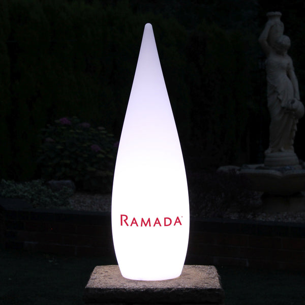 Stor Personlig LED Golvlampa, Trådlös Skräddarsydd Utomhus Designerljuslåda, 120cm