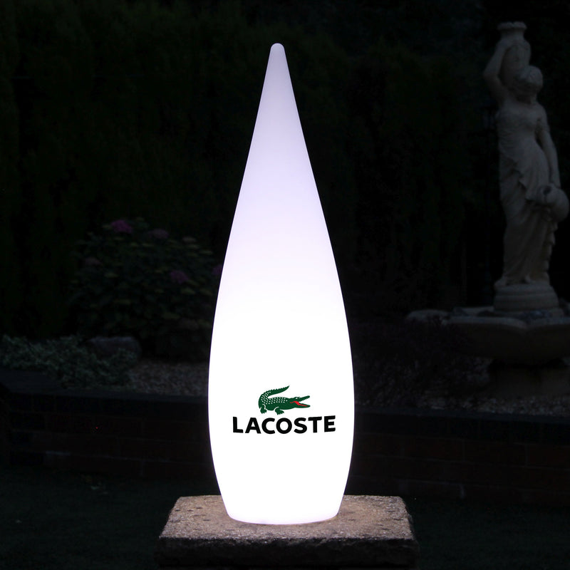 Personlig LED Dekorativ Golvstående Lampa, Utomhusbelysning med Eget Tryck, 80cm